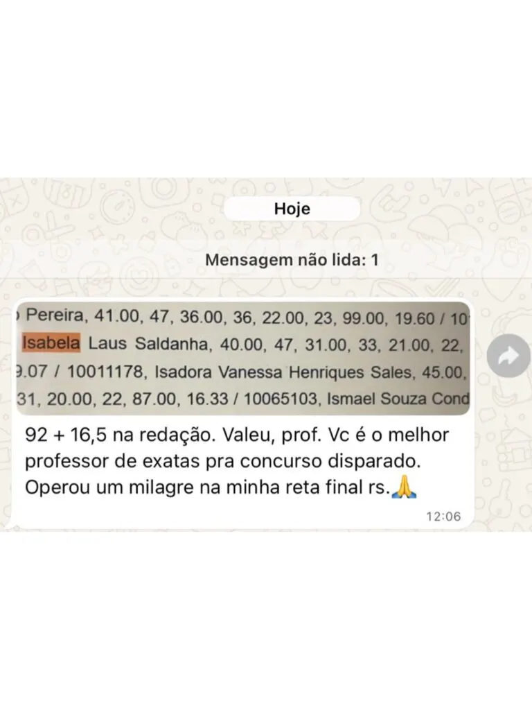Prova de aprovação 5