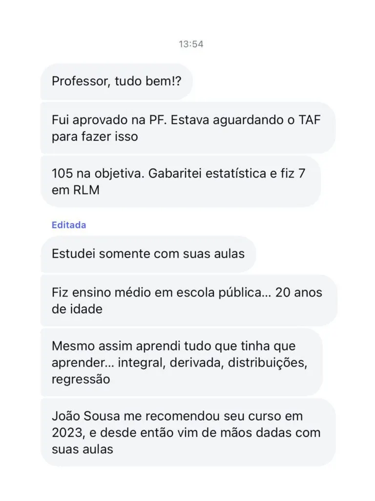 Prova de aprovação 23