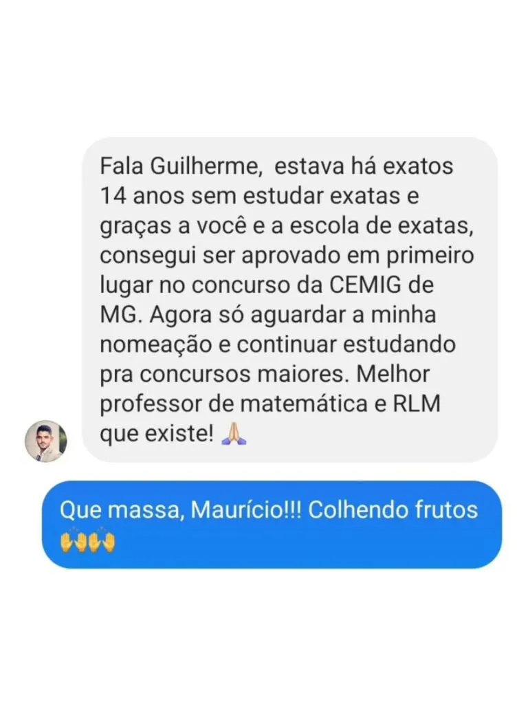 Resultado de aluno 13